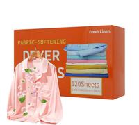Jeruytgh Feuilles Adoucissantes - 120 Pièces Feuilles Détergentes Parfumées pour Vêtements,Tablettes Adoucissantes Textiles - pour Lave-Linge, Sèche-Linge, Appartement, Salle de Bain, Ménage