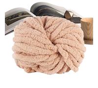 Jeruytgh Fil chenille pour crochet - 25 m - Fournitures de tricot - Pour chapeau, jeté, oreiller, vêtements de bébé, animaux de compagnie, panier, écharpe