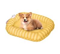 Jeruytgh Lit pour grand chat | Lit chaud pour chat mignon et chien | Tapis d'hiver en peluche pour chaton de petite et moyenne taille qui dort, intérieur et extérieur, chambre à coucher, salon