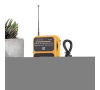 Jeruytgh Petit Poste Radio Portable AM FM - Radio FM AM Légère - Multifonction avec Lampe de Poche Compacte pour Randonnée Camping Voyage Maison