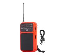 Jeruytgh Radio Portable AM/FM | Radio FM AM à Piles | avec Lampe Torche Compacte Polyvalente Outil de Secours Camping Randonnée Voyage Maison Activités Extérieures