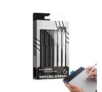 Jeruytgh Stylos de couleur à pointe fine | 6 couleurs lavables rétractables écriture fluide 0,7 mm - Stylos de Coloriage Acrylique - pour étudiants enseignants écriture peinture à l'eau bande dessinée