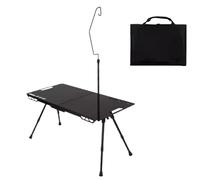 Jeruytgh Table de Camping,d'Aluminium, Hauteur Réglable - Table De Pique-Nique Et Cuisine | pour Une Utilisation en Extérieur, Plage, Cour, Jardin, Balcon, Tailgating, Camping-Car, Voyage Et Barbecue