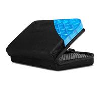 Jerylota Coussin de siège en gel - Coussin de siège d'avion portable - Design grille en gel pour un confort d'assise ultime - Coussin pliable pour sièges d'avion, camping, blanchisseurs, avions