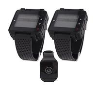 Jerys Système d'appel Infirmier, Système d'appel sans Fil Watch Design 2 Récepteur IPX4 Écran LCD étanche pour Hôpital