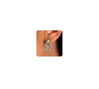 JeryWe Boucle d'Oreille Clip Femme Non Percées Hypoallergénique Non Ternissable Nœud Clips Oreilles Non Percées Statement Boucles d'Oreilles Femme Pendantes Chunky Mélangées-Lien