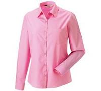 Jerzees - Chemisier à manches longues 100% coton - Femme (4XL - FR 50) (Noir) - UTBC2734 Noir