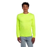 Jerzees Marine Adulte Manches Longues Tee T-Shirt Homme, Sécurité Verte, Medium