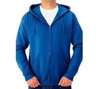 Jerzees Sweat à Capuche zippé en Polaire Sweatshirt, Fermeture éclair intégrale-Royal, XL Homme