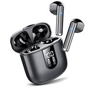 Jesebang Casque Bluetooth, Écouteurs 5.4 avec Stéréo HiFi Immersif, Mini Intégré 4 HD Mic, Casque Bluetooth IP7 Imperméables, Confort Casque sans Fil avec LED 30 Heures, Nébuleuse Noir (2025)