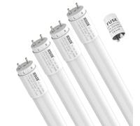 JESLED Kit 4 Tubes LED 150cm T8 G13-18W (équivalent à 36W), 6000K, 2934 Lumens - Matériau PC, Haute Luminosité, Starter Inclus - Pour Magasins, Entrepôts, Bureaux
