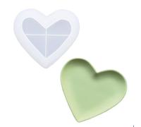 Jesmonite Moule en Silicone Coupe Coeur 11,5 x 12,5 cm