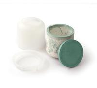 Jesmonite Moule en Silicone Pot Lisse Rond avec Couvercle Di