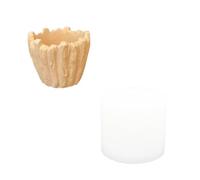 JESMONITE - Moule en silicone vase écorce - 8,5 x 7,5 cm | Transparent