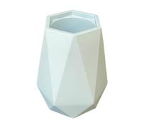 Jesmonite Moule Silicone 10x8cm Vase à Facettes