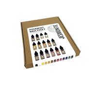 Jesmonite Pigment Multi Set - 15 x 10g, Pigments Liquides Vibrants pour Créations Artistiques