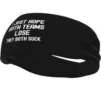 J'espère Juste Que Les Deux équipes perdront. Elles sont Toutes Les Deux nulles. Bandeau Anti-Transpiration athlétique à séchage Rapide, Bandeau Classique pour Hommes et Femmes, Style Football.