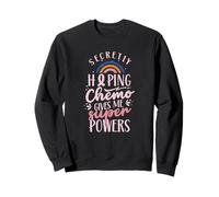 J'espère La Chimio Me Donnera des Superpouvoirs Rose Soutien Sweatshirt