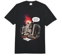 J'espère Que cet e-Mail Vous trouvera Bien Funny Work Meme Skeleton Comfort Colors Adult Heavyweight T-Shirt