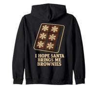 J'espère Que Le Père Noël m'apportera des Brownies et des pâtisseries de Noël Sweat à Capuche