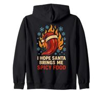 J'espère Que Le Père Noël m'apportera des Plats épicés, du Chili de Noël Sweat à Capuche
