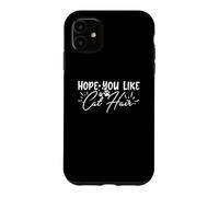 J'espère Que Vous Aimez Cat Hair Funny Pet Animal Coque pour iPhone 11