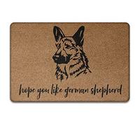 J'Espère Que Vous Aimez Le Berger Allemand Tapis De Bain Facile À Nettoyer Tapis De Porte Anti-Poussière Paillasson D'Entree pour D'Entrée Salon Terrasse 40X60Cm