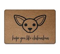 J'Espère Que Vous Aimez Le Chihuahua Tapis De Porte Absorbant Tapis De Bain Facile À Nettoyer Paillasson De Bienvenue pour D'Entrée Bain Salon 40X60Cm