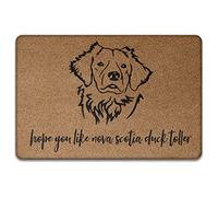 J'Espère Que Vous Aimez Le Duck Toller De La Nouvelle-Écosse Tapis De Bain Absorbant Tapis De Porte Résister À La Saleté Paillasson De Bienvenue pour Bain Intérieur D'Entrée 40X60Cm