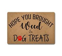J'Espère Que Vous Avez Apporté De l'herbe Et des Friandises pour Chiens Paillasson Antidérapant Absorbant Paillasson Exterieur Facile À Nettoyer Tapis De Porte pour Entrée Accessoires Maison Exté