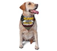 J'Espère Secrètement Que La Chimio Me Donnera des Super-Pouvoirs Écharpe Triangulaire Élégant Foulard Triangulaire Chiens Lavable Écharpe pour Chien pour Petit Moyen Grand Animal De Compagnie