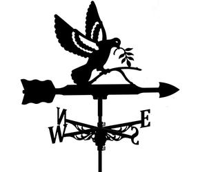 JESSAH Girouette Animal métal girouette Colombe de la Paix girouettes Cour décor Fonte Ferme girouette extérieur Vent indicateurs de Direction