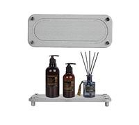 JESSAH Instant Dry Sink Organizer,Water Absorbing Stone Tray for Sink,Kitchen Sponge Soap Holder Dispenser,Vanity Countertop Fast Drying Tray Rack,Prevents Moisture Buildup (Light Grey A)