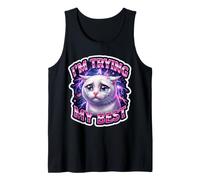 J'essaie Mon Meilleur mème de Chat Stupide Qui pleure Débardeur