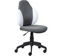 Jessi Chaise de bureau, gris foncé, blanc. Gris G