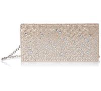 Jessica McClintock Chloe Pochette de soirée avec pierres scintillantes pour femme, champagne,