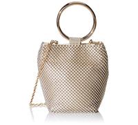 Jessica McClintock Gwen Ball Pochette en maille pour femme, dor, One Size