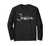 Jessica Nom d'anniversaire Enfant Fille Femme Personnalisé Jessica Manche Longue