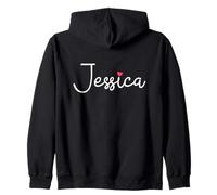 Jessica Nom d'anniversaire Enfant Fille Femme Personnalisé Jessica Sweat à Capuche