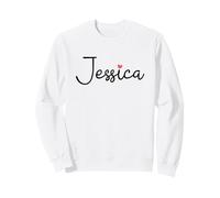 Jessica Nom d'anniversaire personnalisé pour Enfant Fille ado Sweatshirt