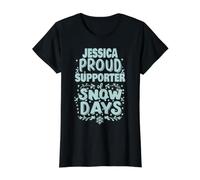 Jessica, partisane de Snow Days, Jessica Christmas Winter T-Shirt Graphique avec Valeur