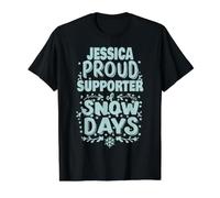 Jessica, partisane de Snow Days, Jessica Christmas Winter T-Shirt Graphique avec Valeur