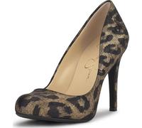 Jessica Simpson Calie Escarpins à Talons Classiques à Bout Rond pour Femme, Chat Sauvage en cuivre doré, 39 EU