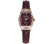 Jessica Simpson Diamond Collection Montre à quartz classique avec bracelet en cuir et cristal à facettes pour femme