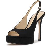Jessica Simpson Escarpins Sibilla pour Femme, Microsuède suprême Noir, 37 EU