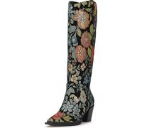 Jessica Simpson Femme Hemmia Botte Haute Jusqu'au Genou, Jacquard Noir Multi Harvest Country, 42 EU
