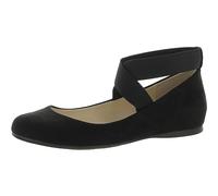 Jessica Simpson Femme Mandayss Ballerines, Micro Daim Noir, 38 EU