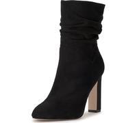 Jessica Simpson Femme Mixtesa Bottine, Cuir Micro-Velours Stretch Noir, 39 EU