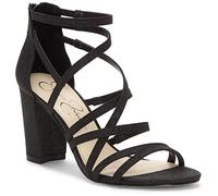 Jessica Simpson Femme Stassey Block Heel Strappy Sandal Talon, Noir, 37.5 EU
