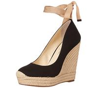 Jessica Simpson Femme Zexie Plate-Forme, Toile Lourde Noire, 41.5 EU